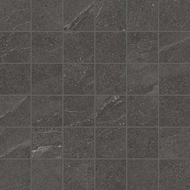 2 X 2 In Nord Carbon Matte Color Body Porcelain Mosaic - BUILDMYPLACE