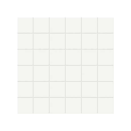 2 X 2 In Soho Canvas White Matte Glazed Porcelain Mosaic - BUILDMYPLACE