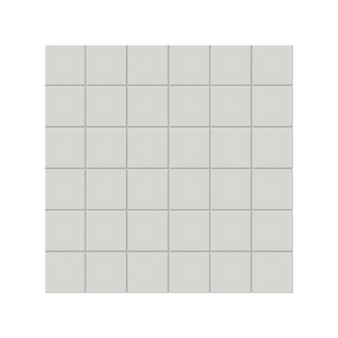 2 X 2 In Soho Halo Grey Matte Unglazed Porcelain Mosaic
