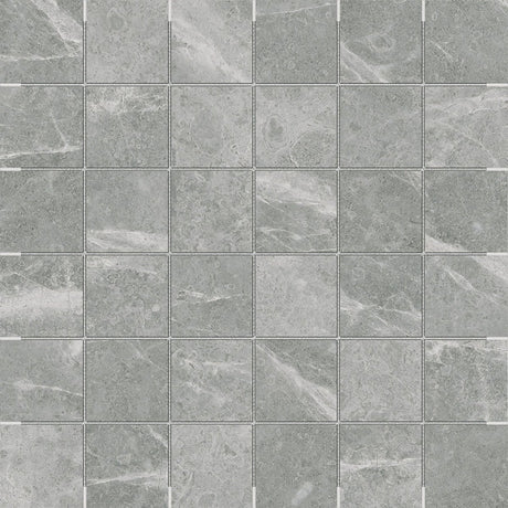 2 X 2 In Torino Argento Matte Glazed Porcelain Mosaic - BUILDMYPLACE