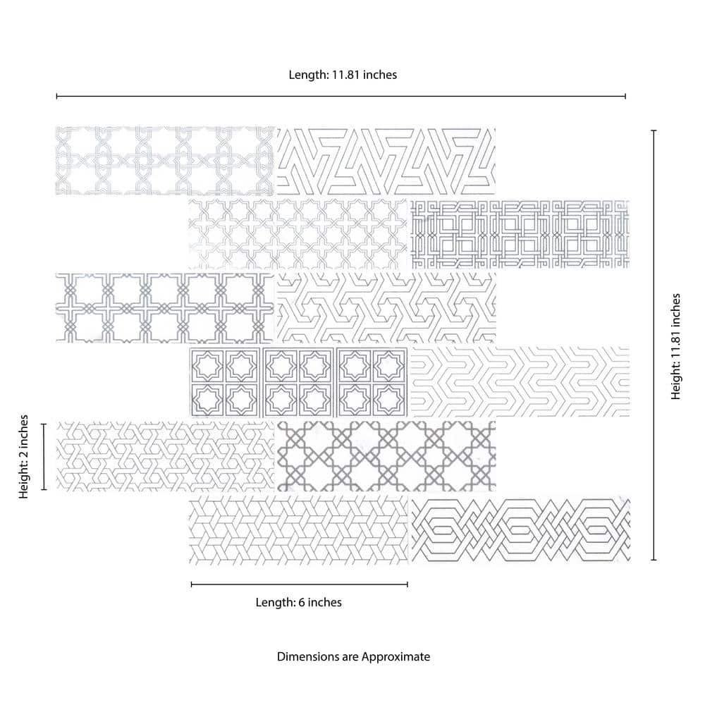 2" X 6" Abani White Subway Mosaic Tile (9.7SQ FT/CTN) - BUILDMYPLACE