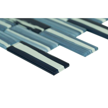 2" X 6" Oceania Azul Blue Glass Subway Brick Mosaic Wall Tile (9.8SQ FT/CTN) - BUILDMYPLACE