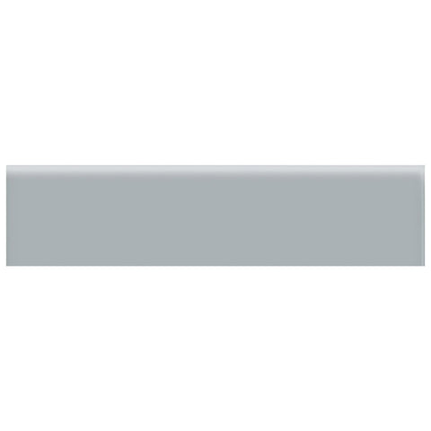 2 X 8 In Soho Cloud Blue Matte Glazed Ceramic Bullnose