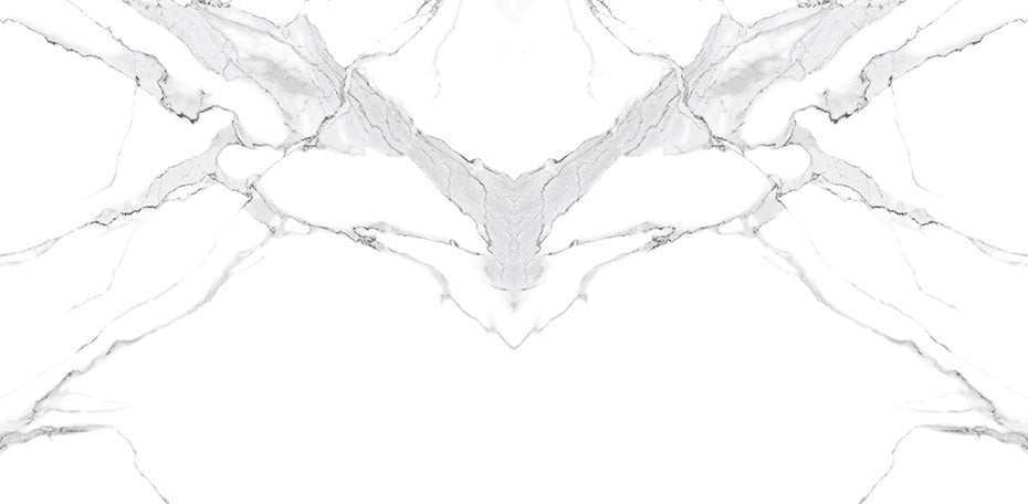 24 In. X 48 In. New Calacatta Bookmatch White Polished - Porcelain - Wall & Floor Tile (15.50 Sqft/Case) - BUILDMYPLACE