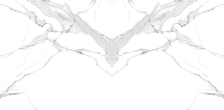 24 In. X 48 In. New Calacatta Bookmatch White Polished - Porcelain - Wall & Floor Tile (15.50 Sqft/Case) - BUILDMYPLACE