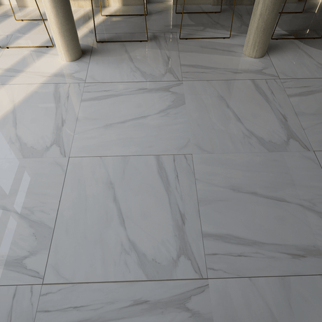 24 X 24 In Mayfair Volakas Matte Rectified Glazed Porcelain - BUILDMYPLACE