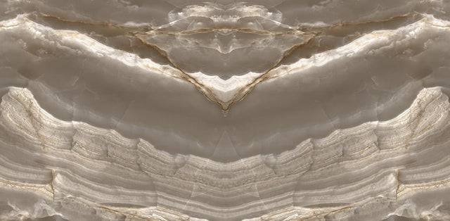 24" x 48" New Onyx Opera Anthracite Bookmatch White Polished Wall & Floor Tile - BUILDMYPLACE