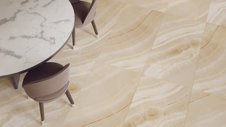 24" x 48" Onyx Caramel Beige Polished (15.49 Sqft/Case) - BUILDMYPLACE