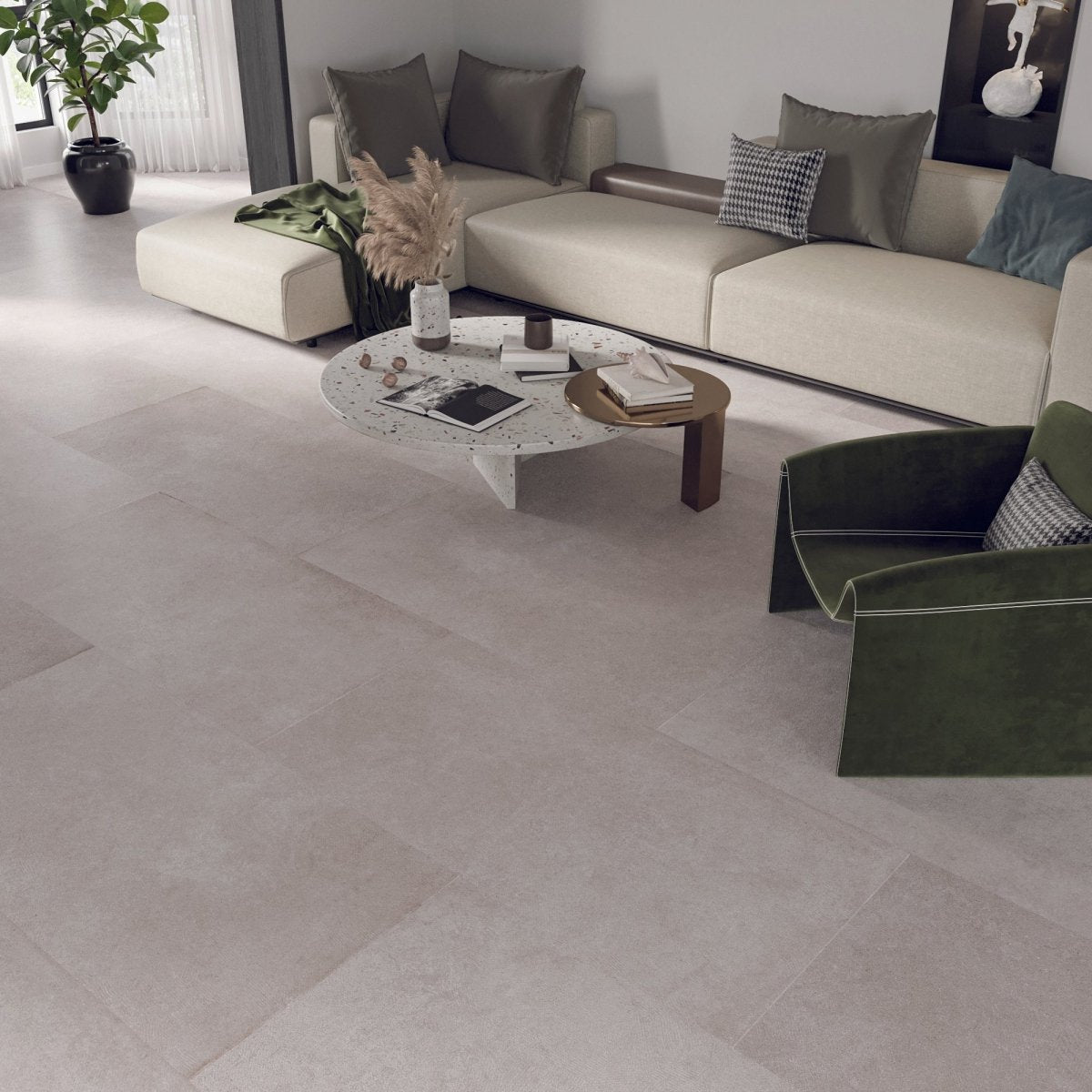 24" x 48" x 11MM Stratos Grey Textured Stone Polished (15.49 Sqft/Case) - BUILDMYPLACE