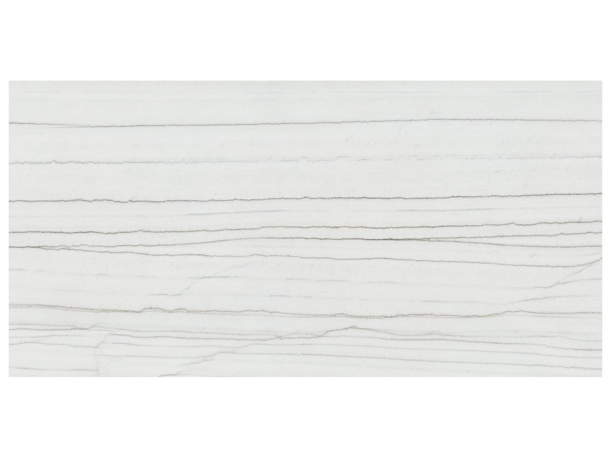 24 x 48 in Majesto Bianco Stratura Polished Rectified Colorsync Porcelain Tile