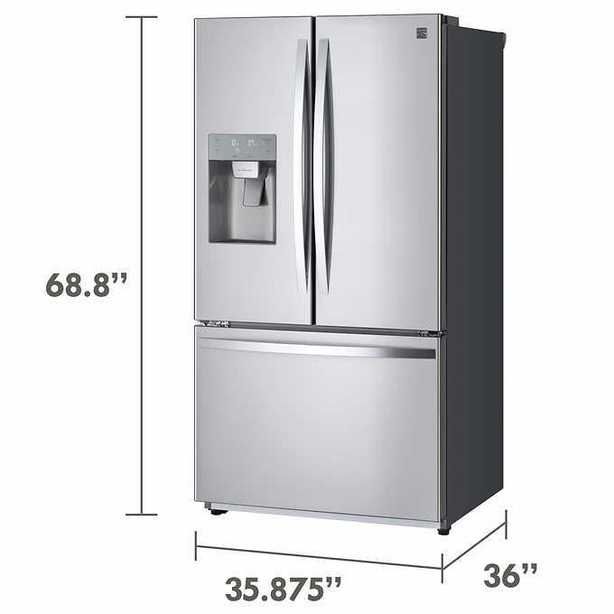 25.5 cu. ft. French Door Refrigerator With Dual Ice Makers and Dual Evaporator - BUILDMYPLACE