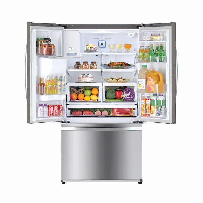 25.5 cu. ft. French Door Refrigerator With Dual Ice Makers and Dual Evaporator - BUILDMYPLACE