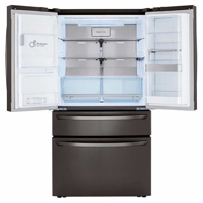 29.5 cu. ft. Wi Fi Enabled Door in Door Refrigerator With Craft Ice In Black Stainless Steel - BUILDMYPLACE
