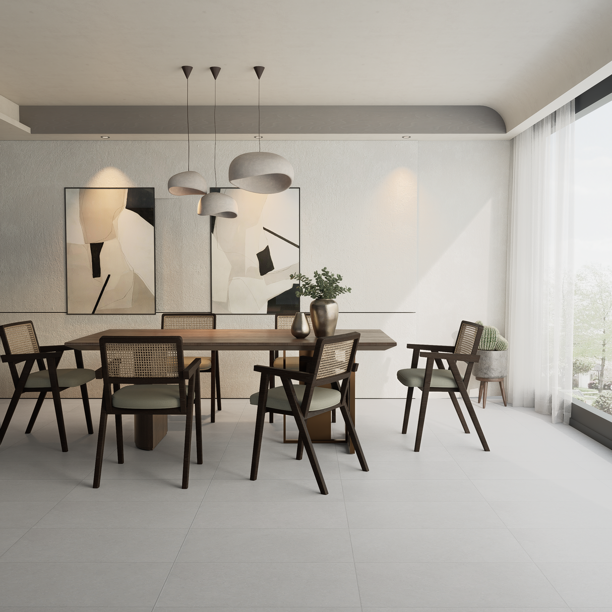 12 x 24 in Artifact Fog Matte Pressed Glazed Porcelain Tile