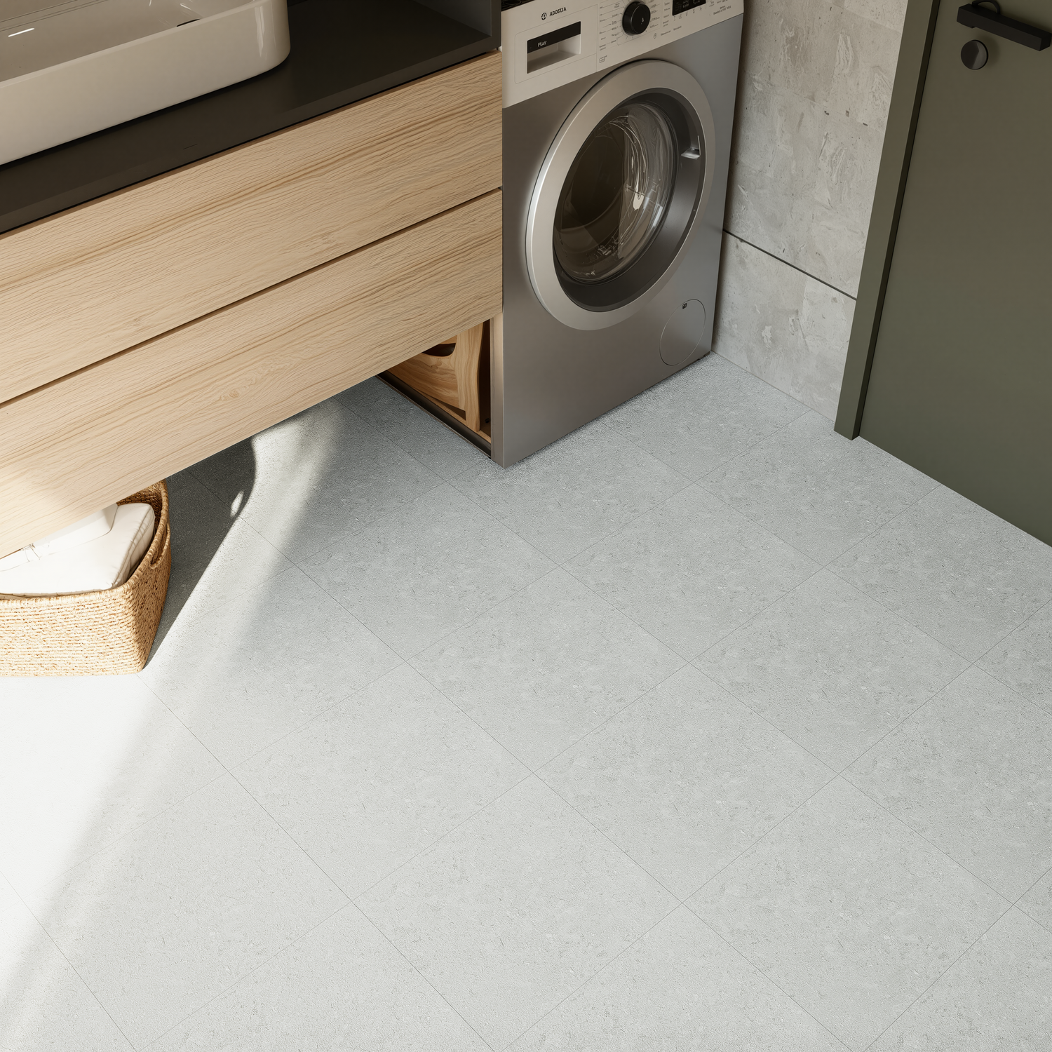 13 x 13 in Coliseo Platinum Matte Pressed Glazed Porcelain Tile