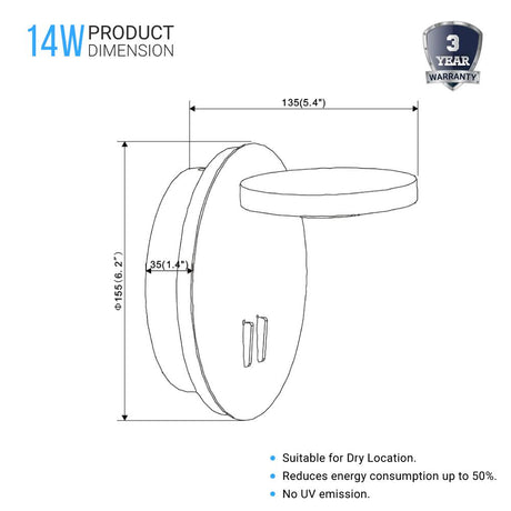 wall-sconce-14w-3000k-558lm