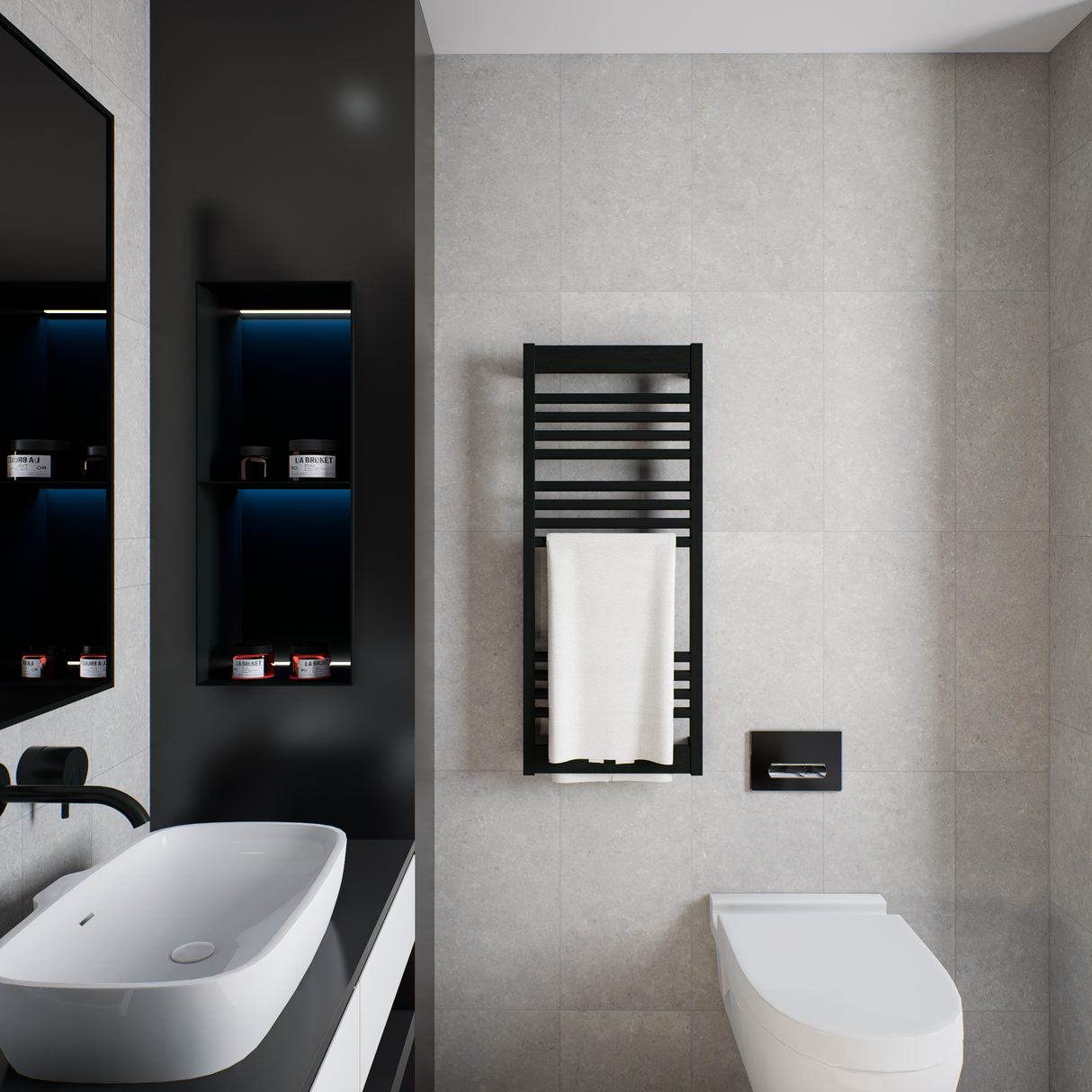 12 x 24 in Coliseo Graphite Matte Pressed Glazed Porcelain Tile