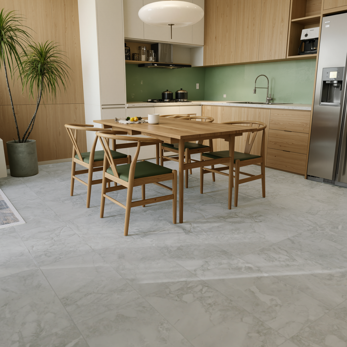 12 x 24 in Lumino Grigio Matte Pressed Glazed Porcelain Tile