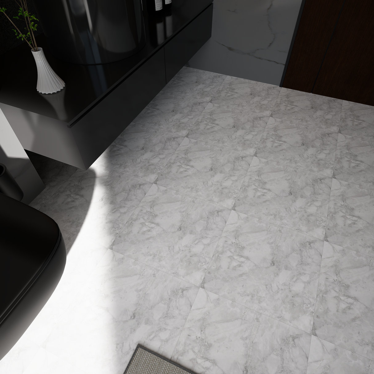 13 x 13 in Lumino Grigio Matte Pressed Glazed Porcelain Tile