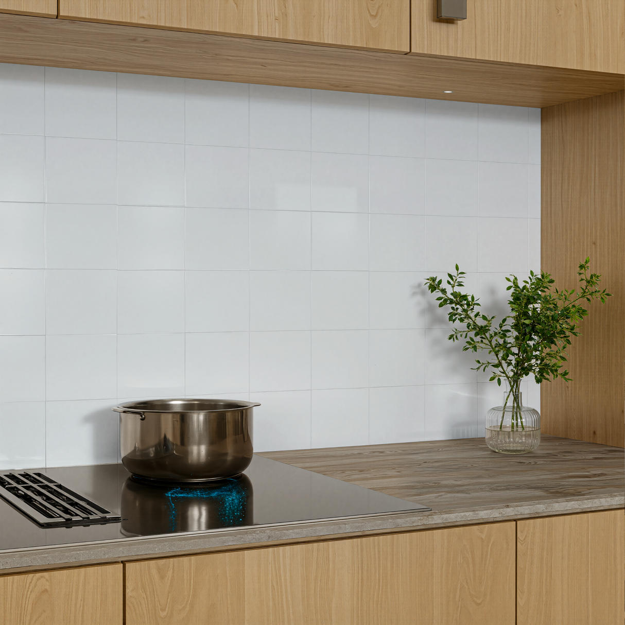 6 x 6 in Purity Ice Glossy Pressed Glazed Ceramic Cove Base