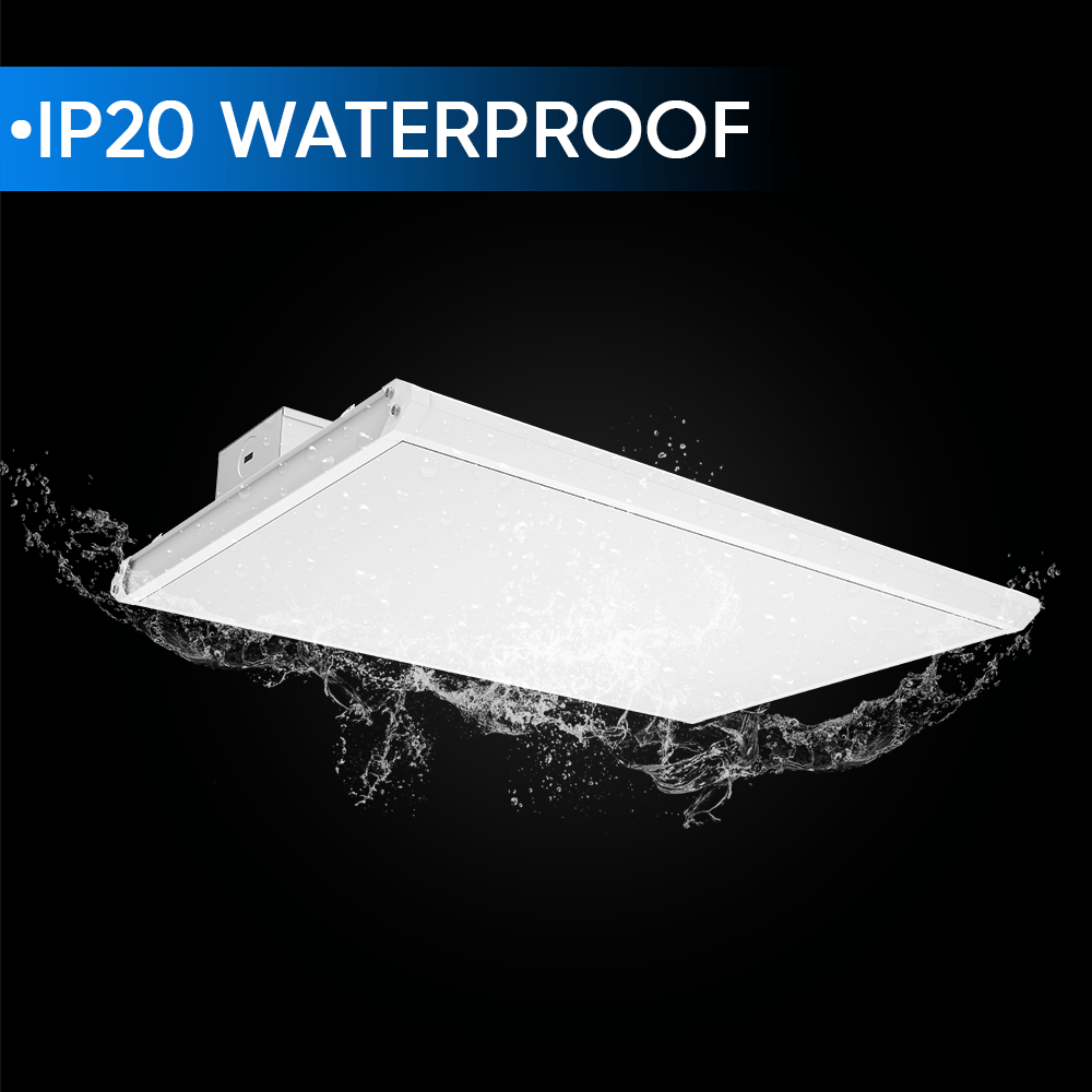 2FT Linear LED High Bay Light 105W/135W/165W Wattage Adjustable, 4000k/5000K/6500K CCT Changeable, Dip Switch, 0 - 10V Dim, 120 - 277V Input Voltage, ETL, DLC 5.1 Listed - BUILDMYPLACE