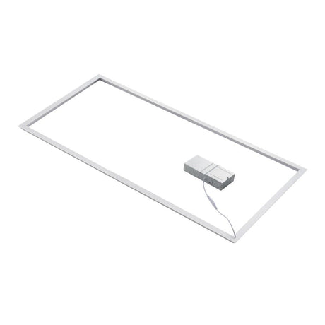 2x4 FT LED T - Bar Panel Light, 40W/50W/60W Wattage Adjustable, 3000K/4000K/5000K CCT Changeable, Dimmable, 6600LM, ETL & DLC Listed, Perfect For Offices, Schools, Hospitals - BUILDMYPLACE