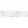3 X 12 In La Marca Carrara Honed Glazed Porcelain Bullnose - BUILDMYPLACE