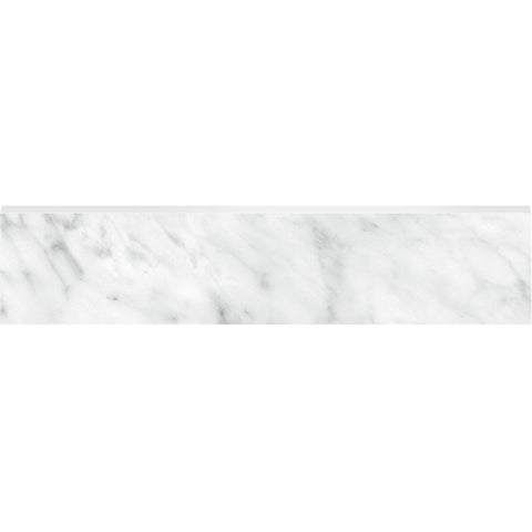 3 X 12 In La Marca Carrara Gioia Honed Glazed Porcelain Bullnose