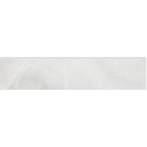 3 X 12 In La Marca Onyx Nuvolato Polished Glazed Porcelain Bullnose