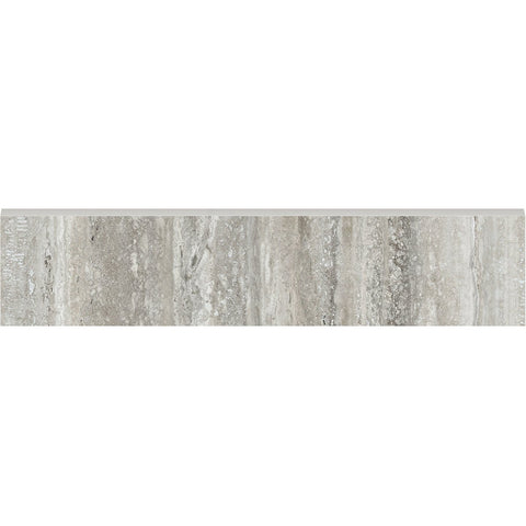 3 X 12 In La Marca Travertino Instrata Polished Glazed Porcelain Bullnose