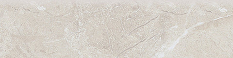 3 X 12 In Regency Ivory Matte Glazed Porcelain Bullnose