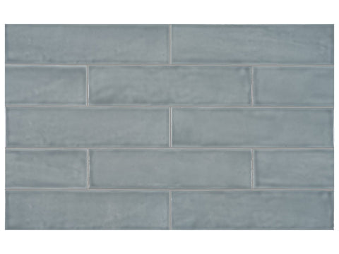 3 x 12 in Teramoda Sterling Glossy Pressed Glazed Ceramic Tile