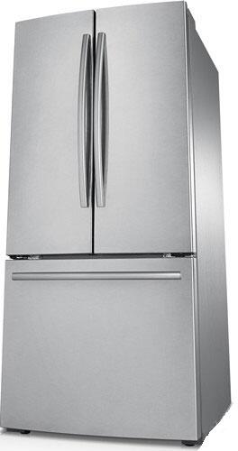30 Inch Freestanding French Door Refrigerator With 21.8 cu. ft. Total Capacity, 5 Glass Shelves, 7.0 cu. ft. Adjustable Glass Shelves in Stainless Steel - BUILDMYPLACE