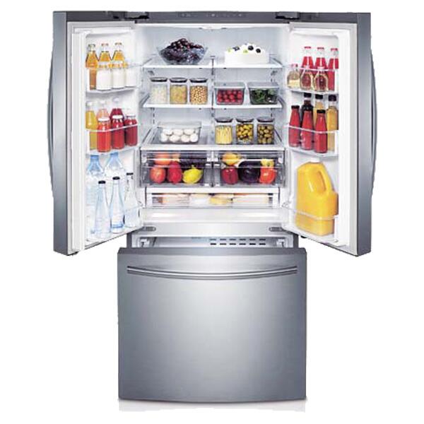 30 Inch Freestanding French Door Refrigerator With 21.8 cu. ft. Total Capacity, 5 Glass Shelves, 7.0 cu. ft. Adjustable Glass Shelves in Stainless Steel - BUILDMYPLACE