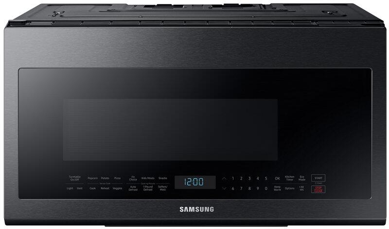 30 Inch Over the Range Microwave Oven With 2.1 cu. ft. Capacity, Auto Cook Options In Black Stainless Steel - BUILDMYPLACE