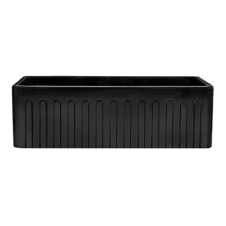 30 x 20 inch Fireclay Reversible Farmhouse Apron - Front Kitchen Sink Single Bowl - BUILDMYPLACE