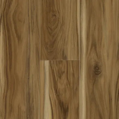 Solid Polymer Core Luxury Vinyl Flooring, Click Lock Floating, Small Leaf Acacia , 7" X 48" X 5mm, 22 mil Wear Layer - Traditions Collection (23.64 SQFT/CTN)