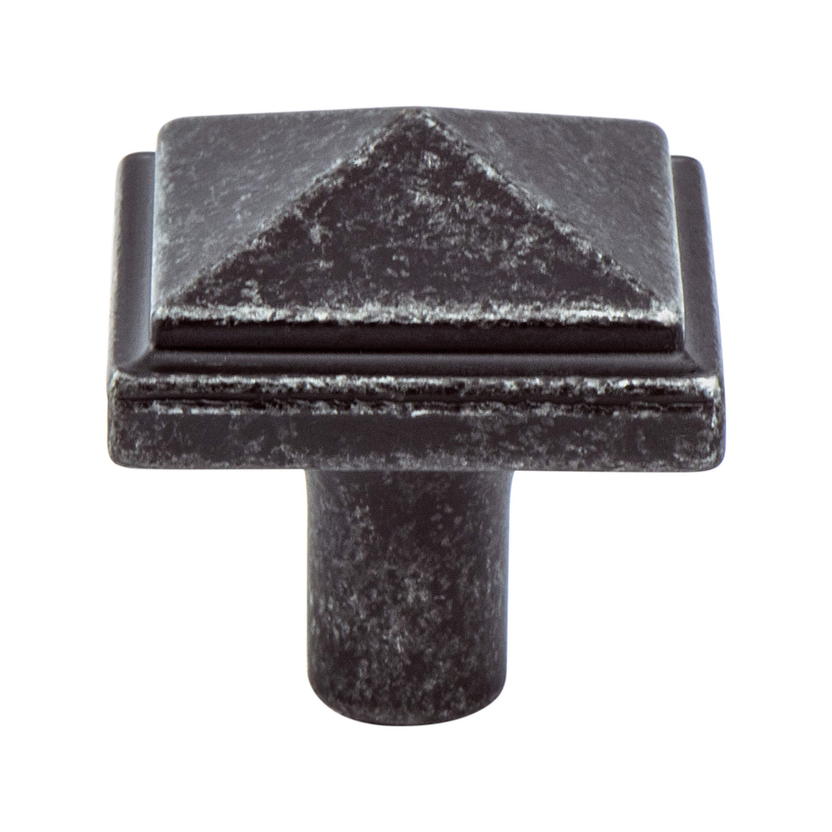 Rhapsody Weathered Iron Pyramid Knob