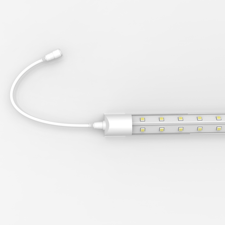 32W T8 LED Freezer/Cooler Door Lights - 5ft V Shape - 5000K Clear Cover - BUILDMYPLACE