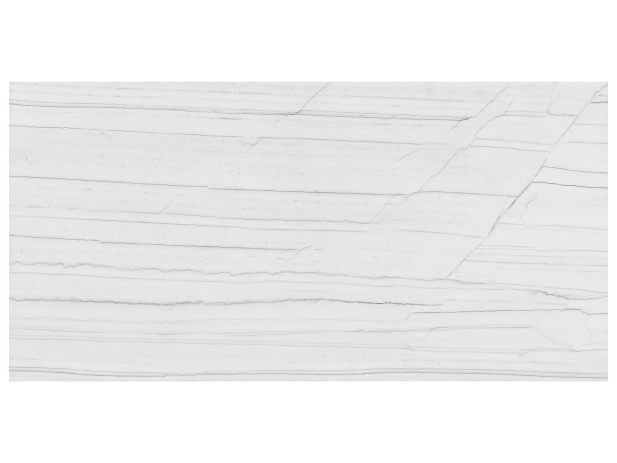 36 x 72 in Majesto Bianco Stratura Polished Rectified Colorsync Porcelain Tile