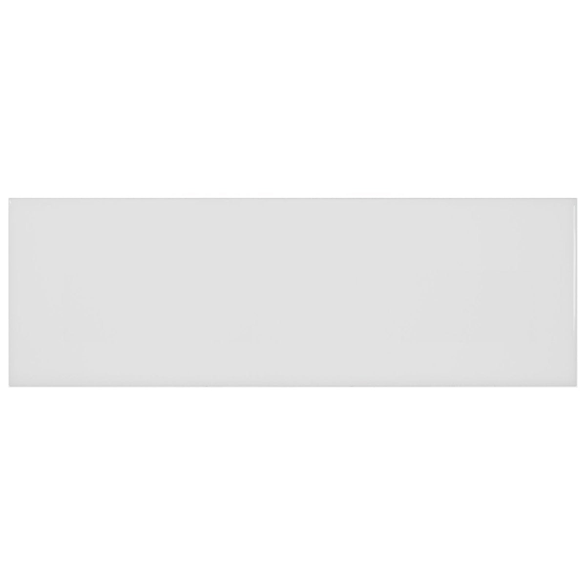 4 X 12 In Soho Gallery Grey Light Colors Glossy Pressed Glazed Ceramic - BUILDMYPLACE