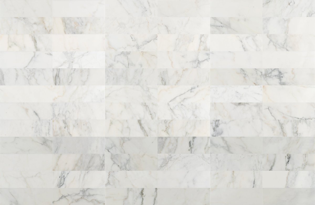 4 X 12 in. Statuario White Polished Marble Tile - BUILDMYPLACE