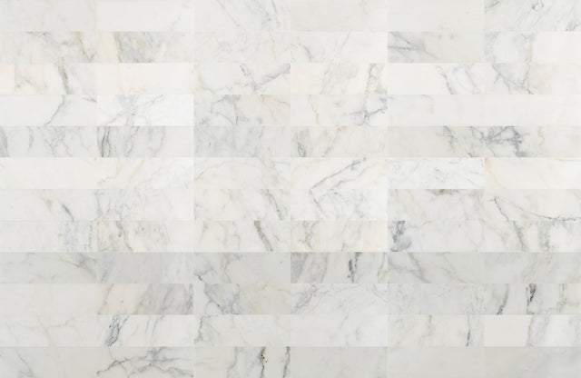 4 X 12 in. Statuario White Polished Marble Tile - BUILDMYPLACE