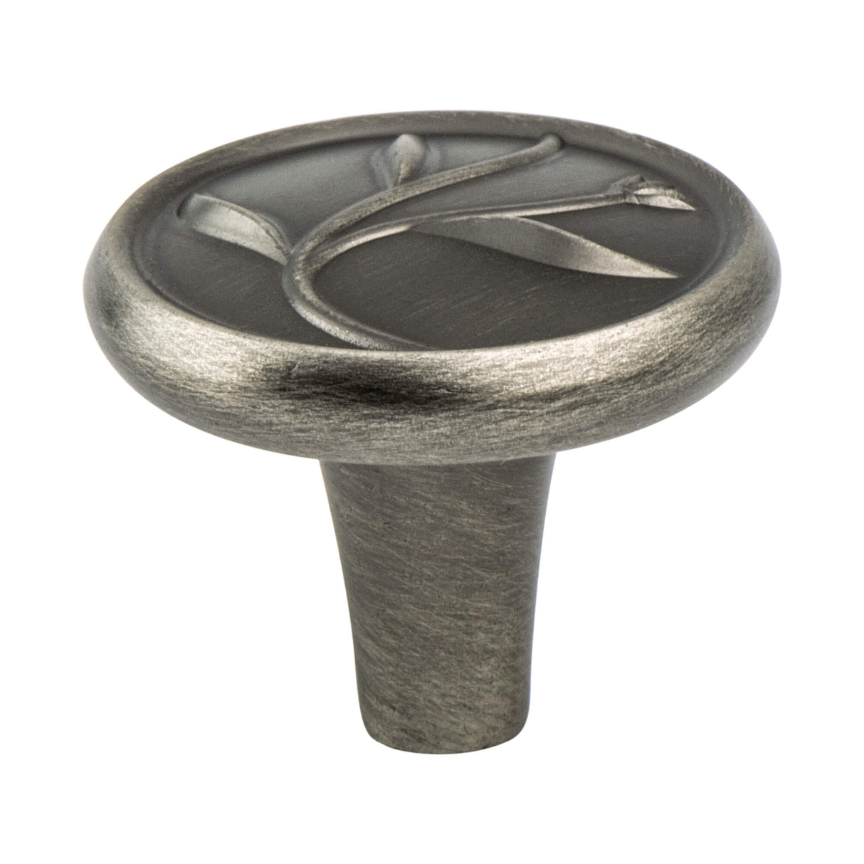 Art Nouveau Vintage Nickel Knob