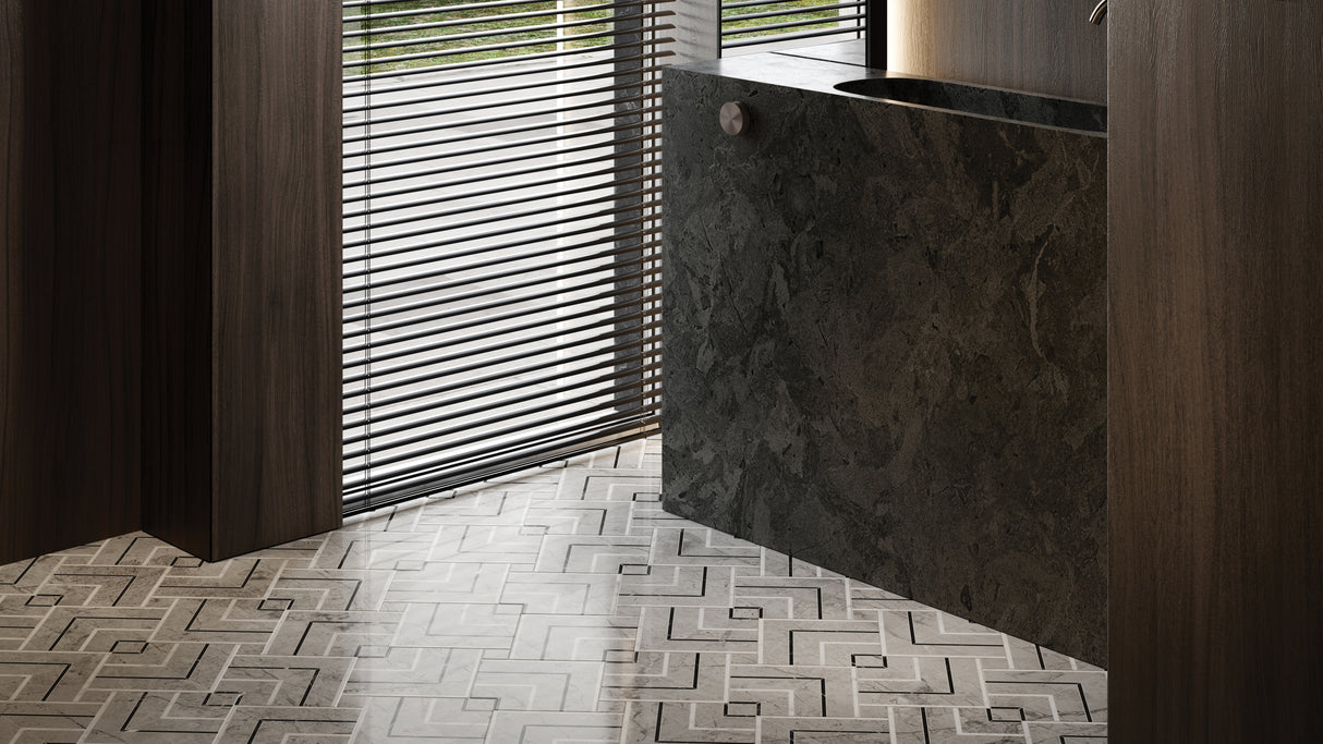 Picco La Marca Paradiso Honed Glazed Porcelain Mosaic