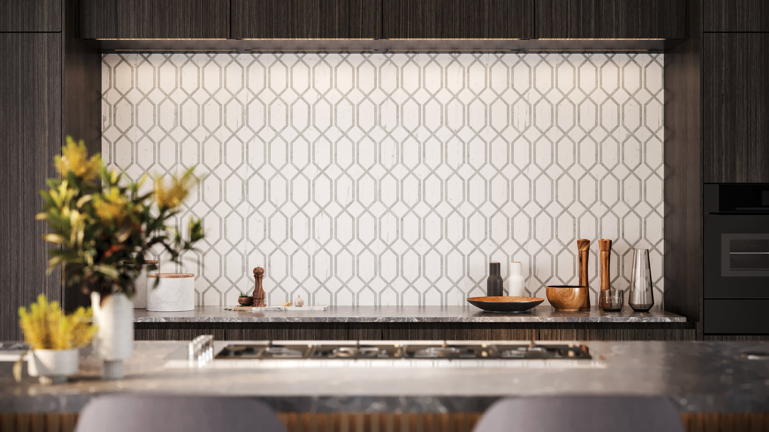 Modella La Marca Polished Glazed Porcelain Mosaic