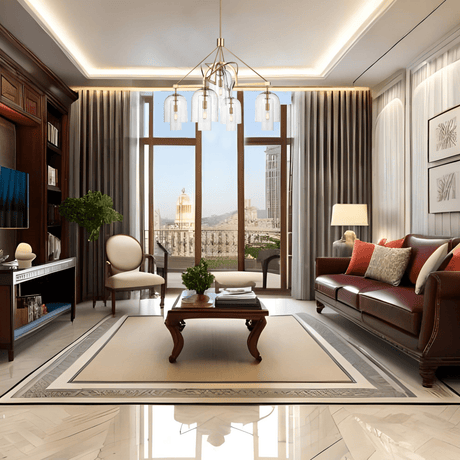 5 - Light Modern Glass Bell Shade Round Chandelier Diam 35.5", Brass Finish Hardware with Clear Glass, 27.5" Height, 120V, Bulb Type B10, Socket Type E12, Max wattage Per Socket 60W - BUILDMYPLACE