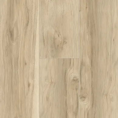 WPC Luxury Vinyl Flooring, Click Lock Floating, Natural Pecan, 9" X 60" X 8mm, 22 mil Wear Layer - Essentials Collection (29.92 SQFT/CTN)