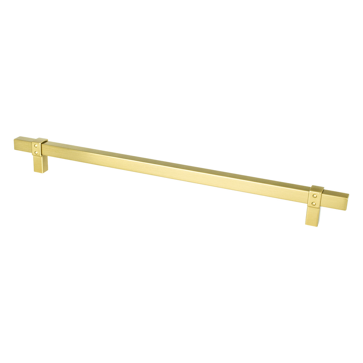 Rivet Rebel 12 inch CC Modern Brushed Gold Appliance Pull