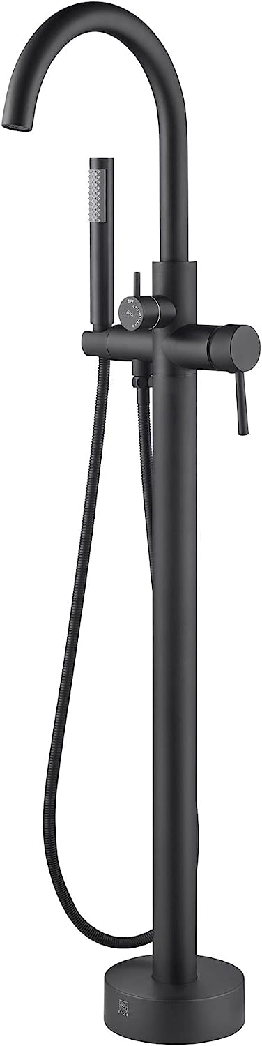 High Flow Freestanding Tub Filler, 44.7 x 8.5 x 9.65 inches